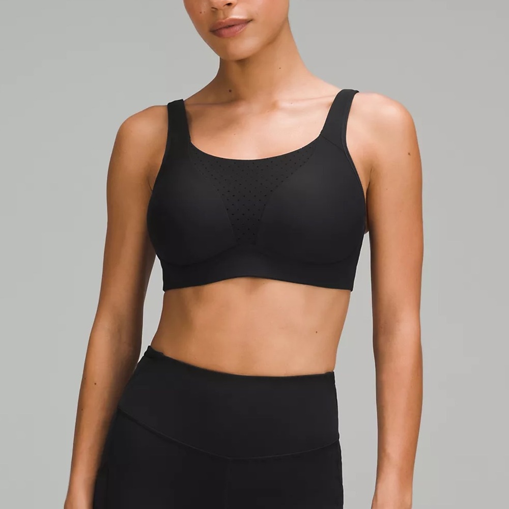 Lululemon Run Times Black Sports Bra High Support 32C